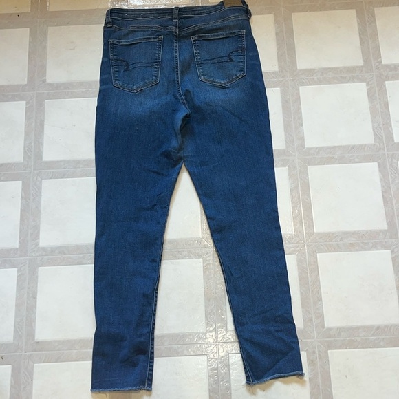 AMERICAN EAGLE OUTFITTERS SIZE 14 SUPER STRETCH SUPER HI-RISE JEGGING CROP - Picture 10 of 11